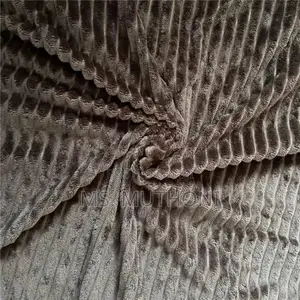 Modern Plain Striped Wooven Flannel Fleece Blanket*