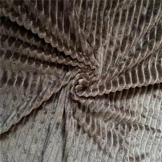 Modern Plain Striped Wooven Flannel Fleece Blanket* - thumbnail 4