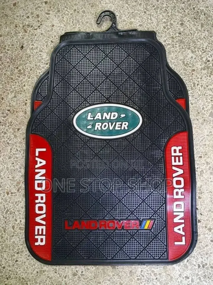 Land Rover Car Models Mats Diamond Traction Red Accents