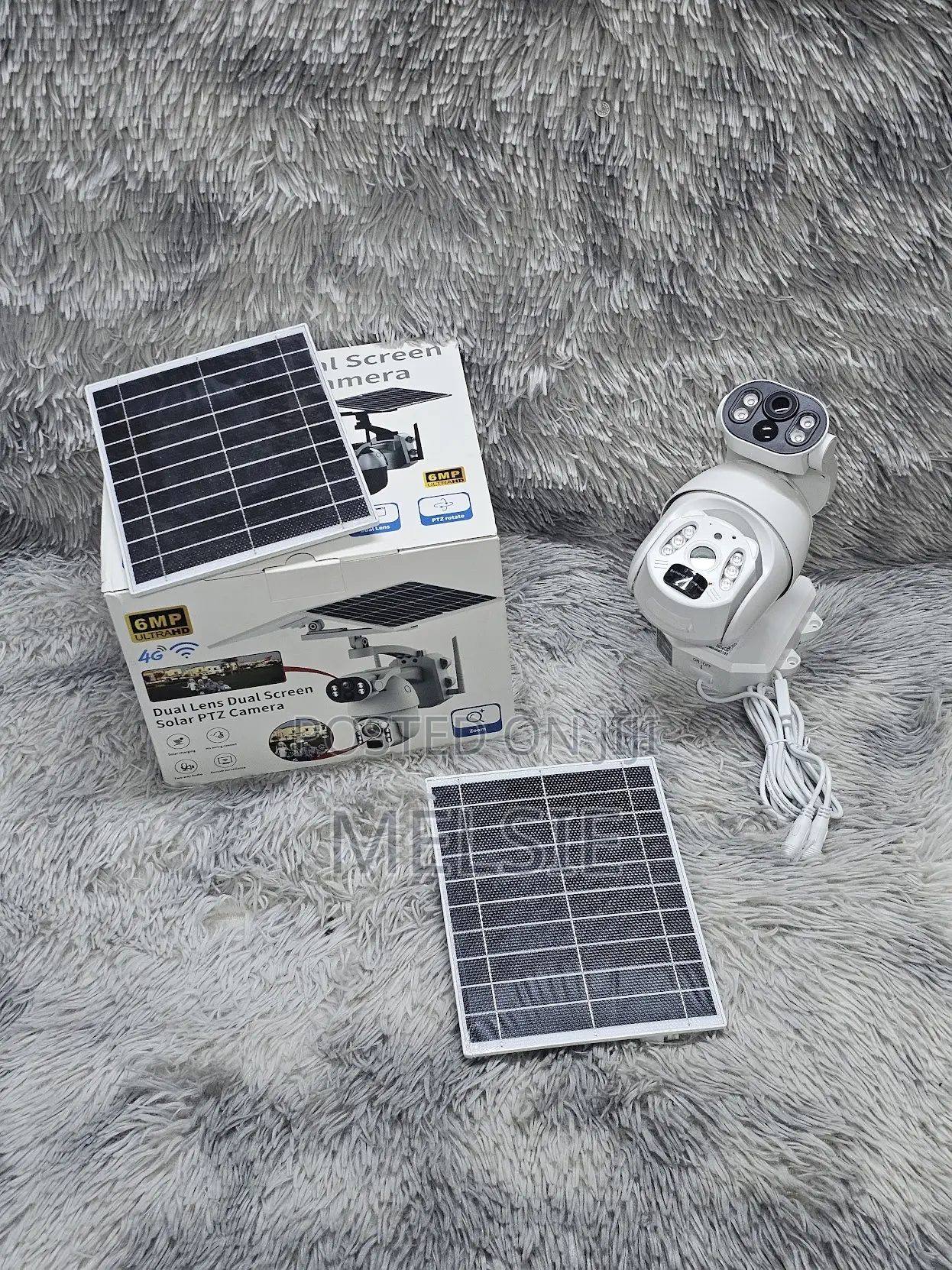 4g Ubox 6mp Dual Lens Dual Panels Solar PTZ Camera