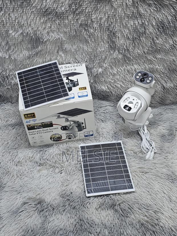 4g Ubox 6mp Dual Lens Dual Panels Solar PTZ Camera