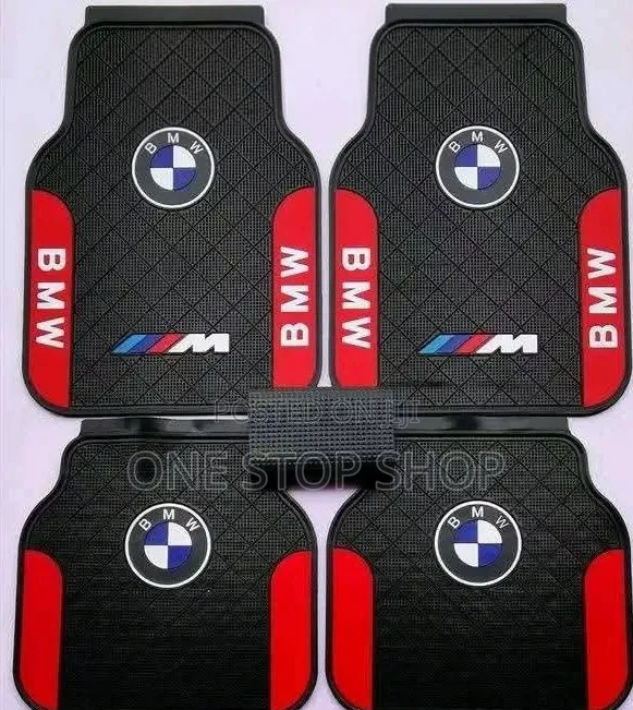 BMW Carpet Floor Mats With Diamond Pattern in 5pc Set
