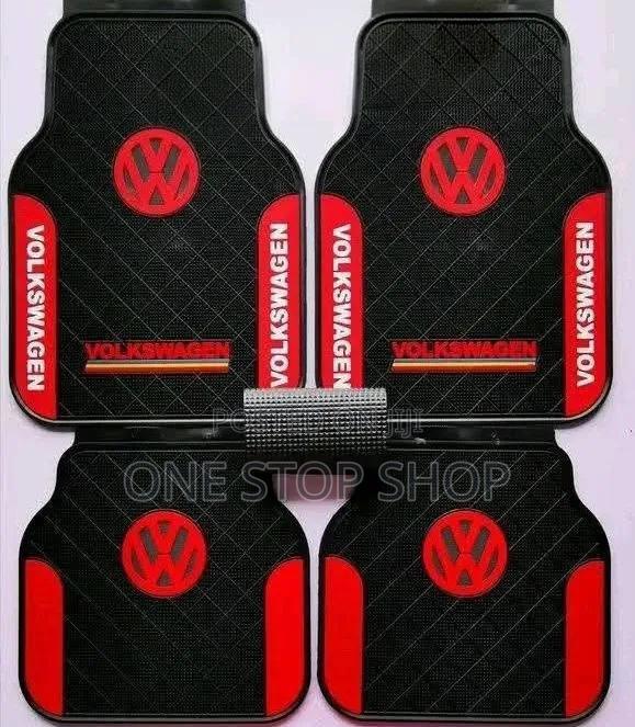 Volkswagen Car Models Textured Backing Diamond Pattern Floor Mats - main view