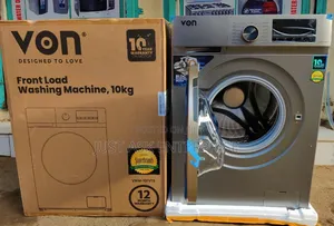 Von Washing Machine - 10kg Front Load Wash and Spin Fully Automatic