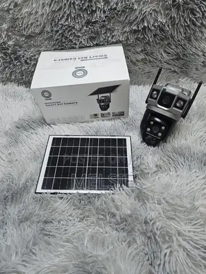 Wireless 4g Outdoor Solar PTZ Camera With Dual Lens
