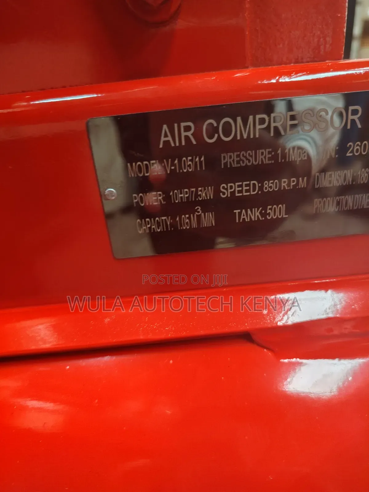 Industrial Use Commercial 500l /380v Air Compressor Machine Sunshine