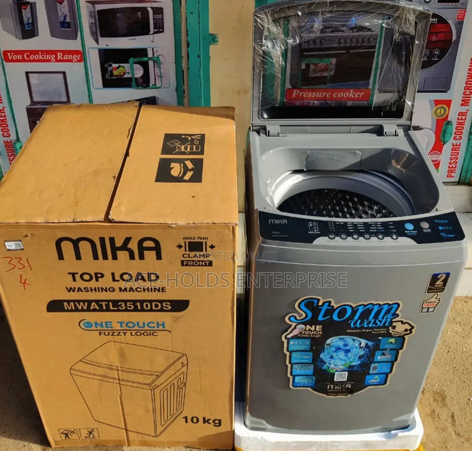Mika 10kgs Washing Machine Top Load Washer Dark Silver
Fully Automatic