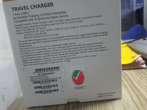 Usb C-C 45 Watts Samsung Charger