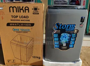 Fully Automatic - 10kg Mika Top Load Washing Machine - Grey