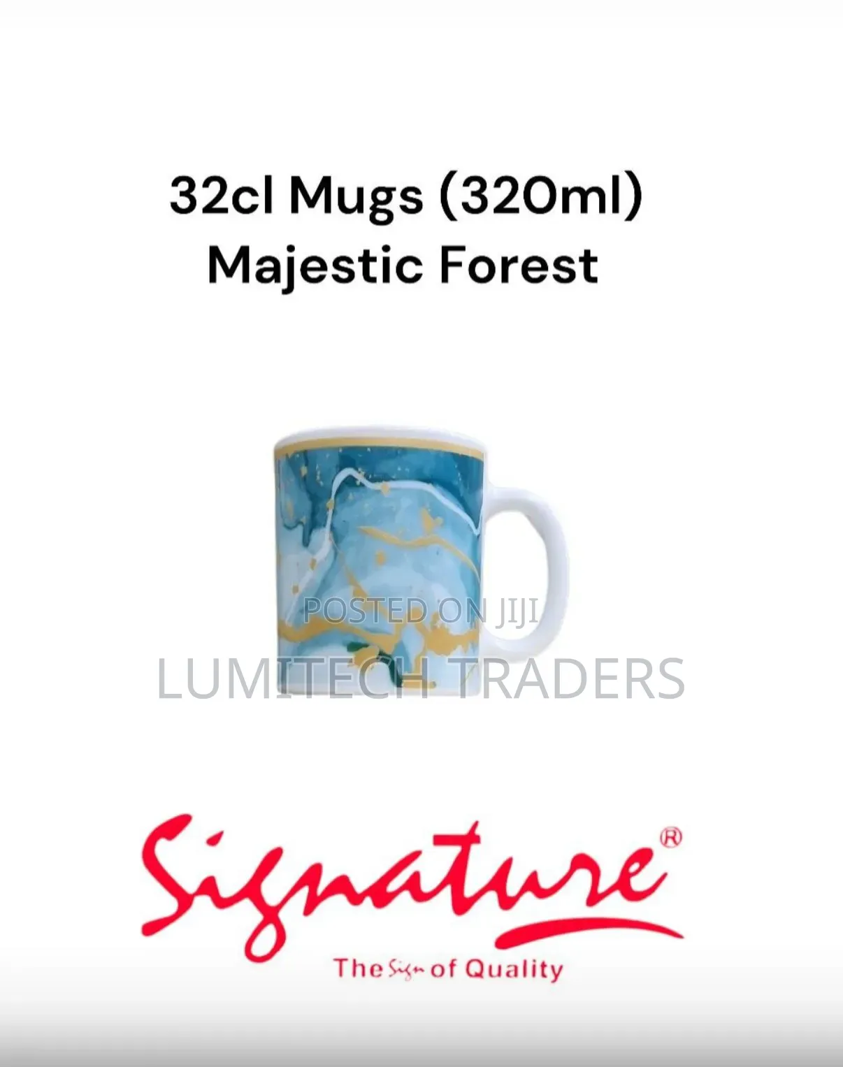 6 PCS Signature Cups ( Majestic Forest 32cl)