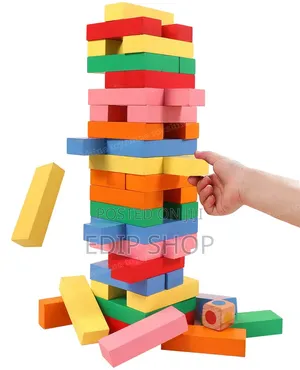 *Colored 54 PCS Jenga Block*