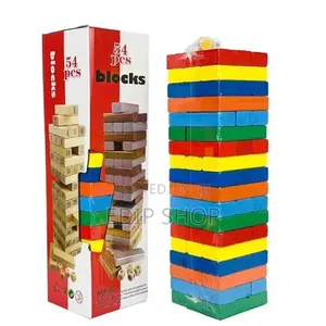 *Colored 54 PCS Jenga Block*