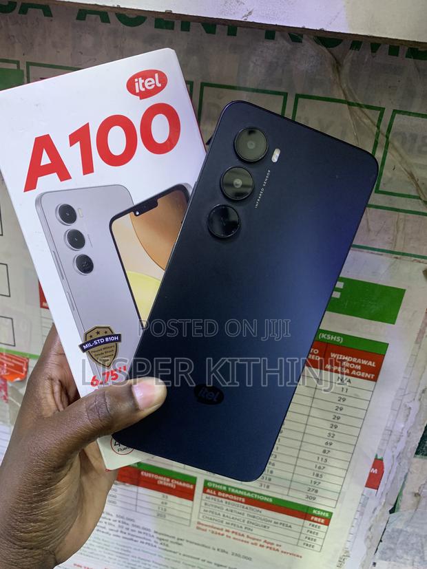 New Itel A100 128 GB Black - thumbnail 2