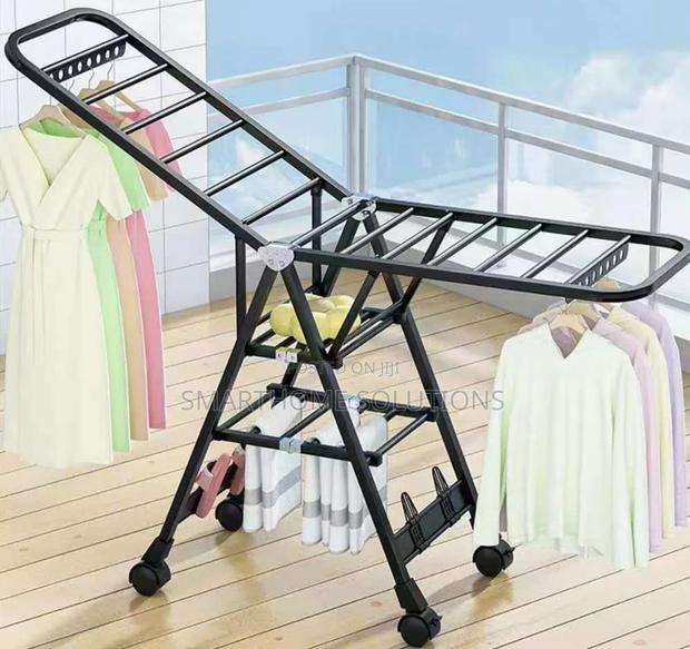 Portable/ Foldable Heavy Clothes Drying Rack - Wheeled