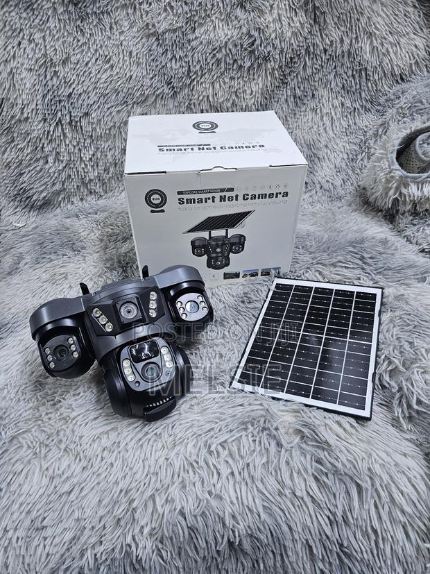Triple Lens Wifi Solar PTZ Camera Outdoor V380 Pro
