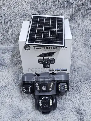 V380 Pro Triple Lens Solar Powered CCTV Camera