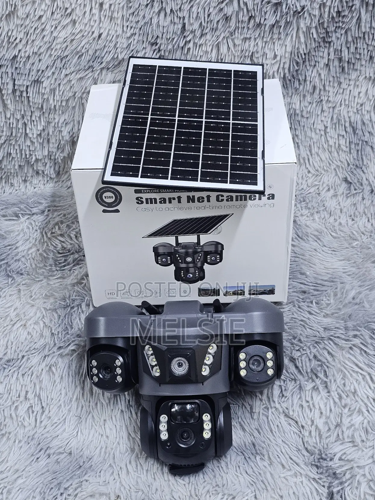 Wireless Wifi Triple Lens Solar Security Camera Outdoor