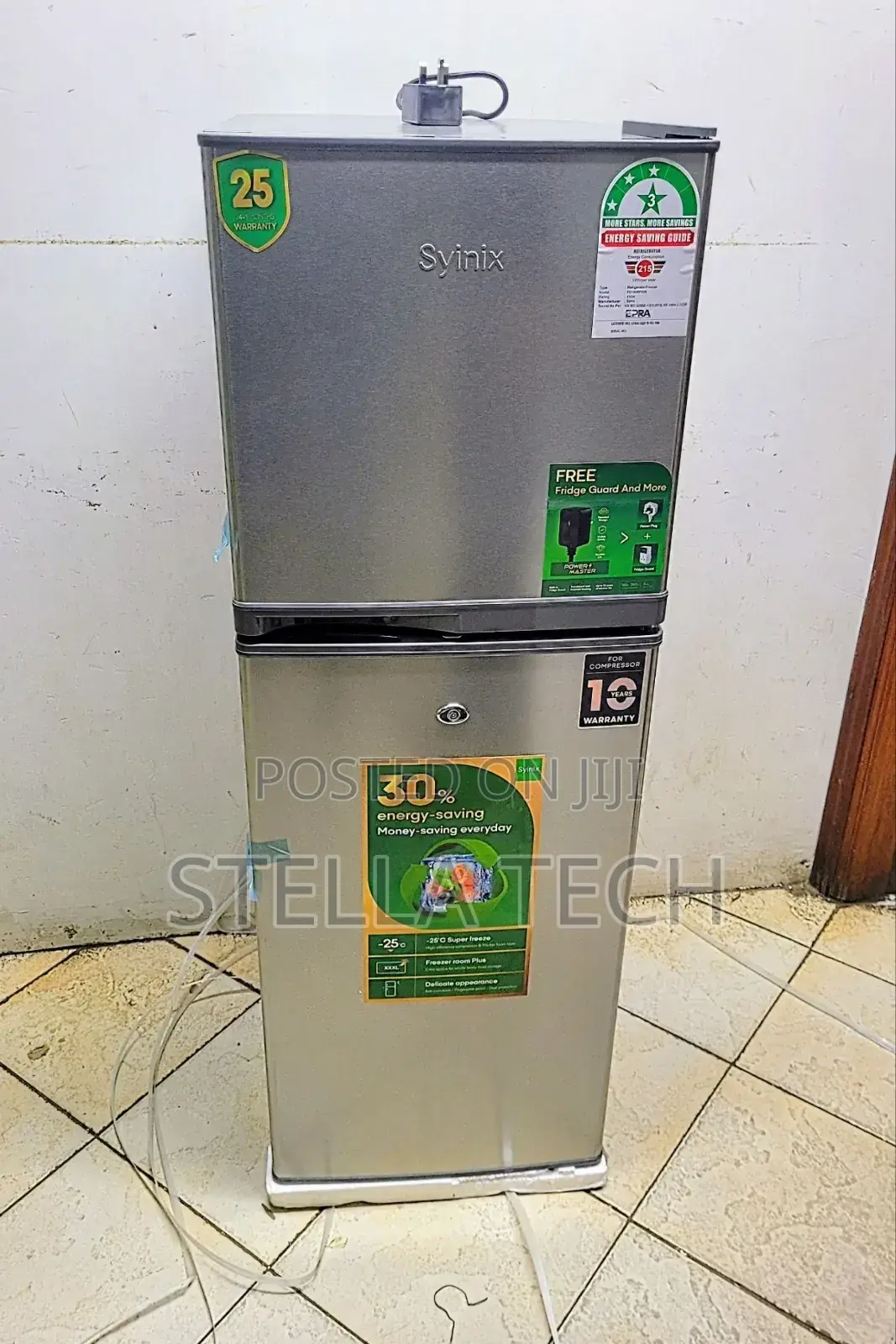 Syinix Double Door Refrigerator 137 Litres