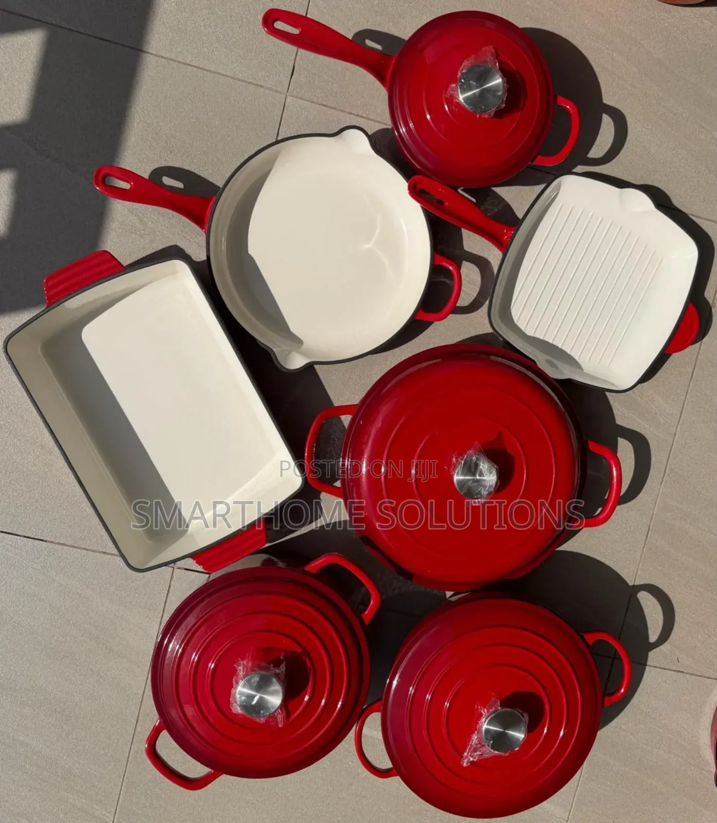 11pcs Enamel Cast Iron Cookware