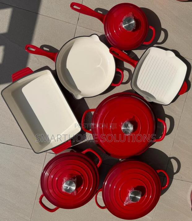 11pcs Enamel Cast Iron Cookware