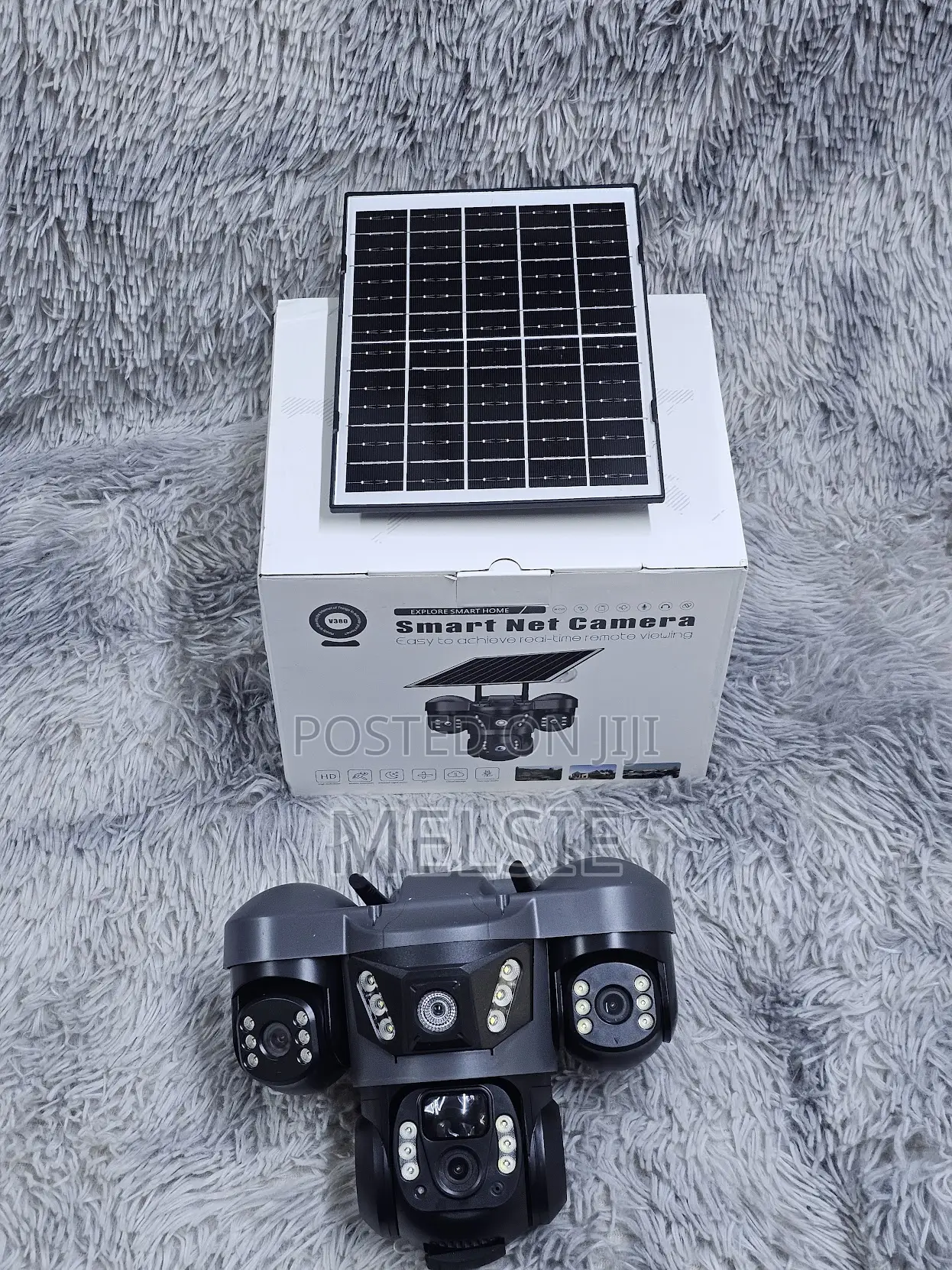 Wifi Solar Surveillance Camera Triple Lens PTZ Camera