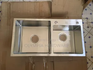 Silver Double Kitchen Sink 78x43cm