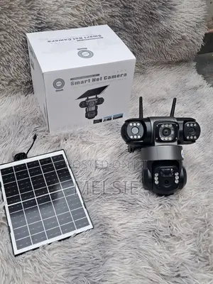 Outdoor Solar Surveillance Camera Triple Lens Wifi PTZ Camera