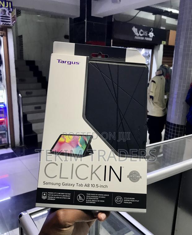 Galaxy Tab A8 Leather Flip Case - Wallet With Card Slots Pen Holder