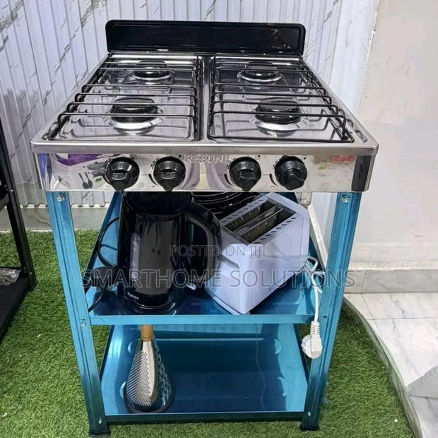 Cooker 4-Gas Burners With Storage - main view