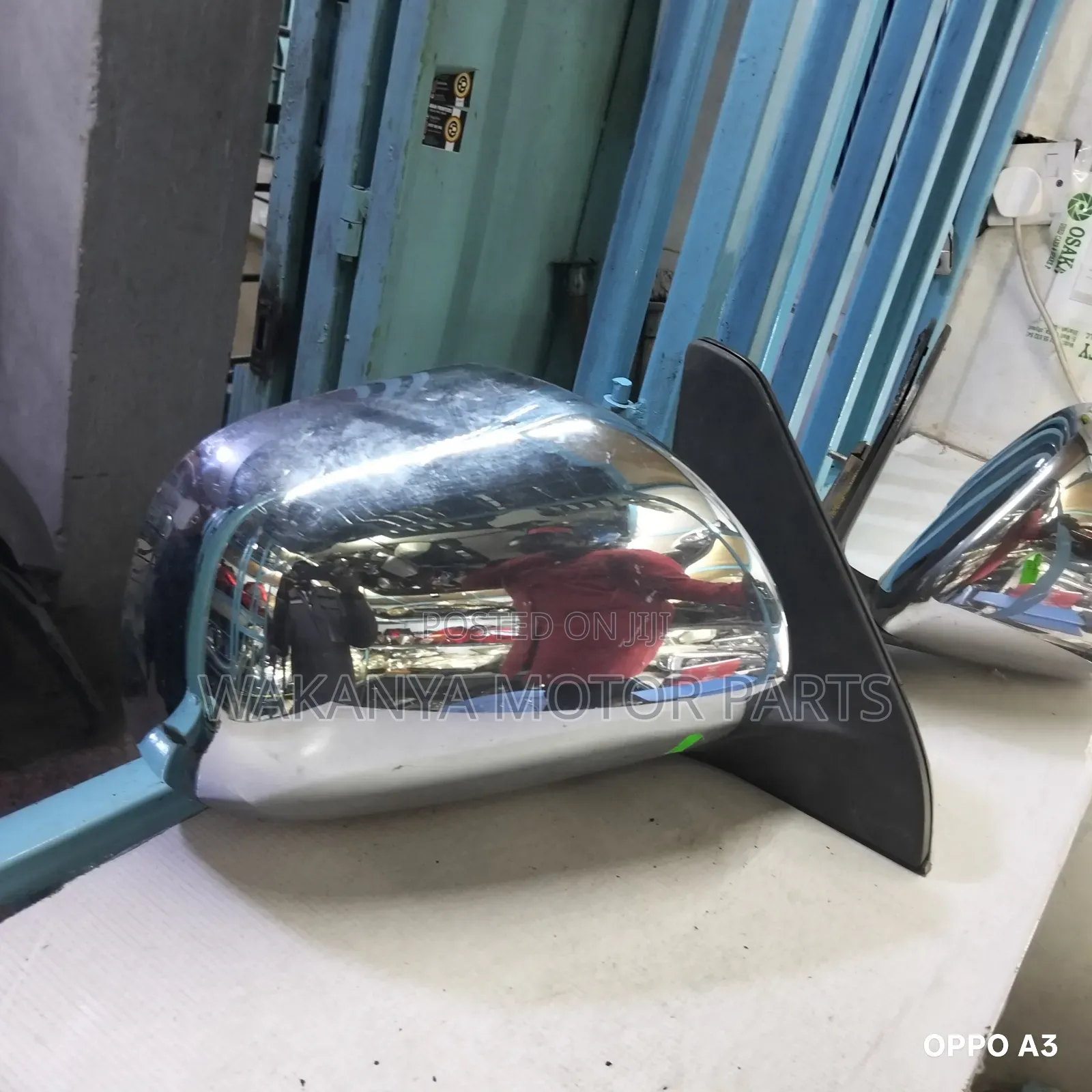 Toyota Prado J120 Side Mirror With Chrome, (Manual With 3 Cables)