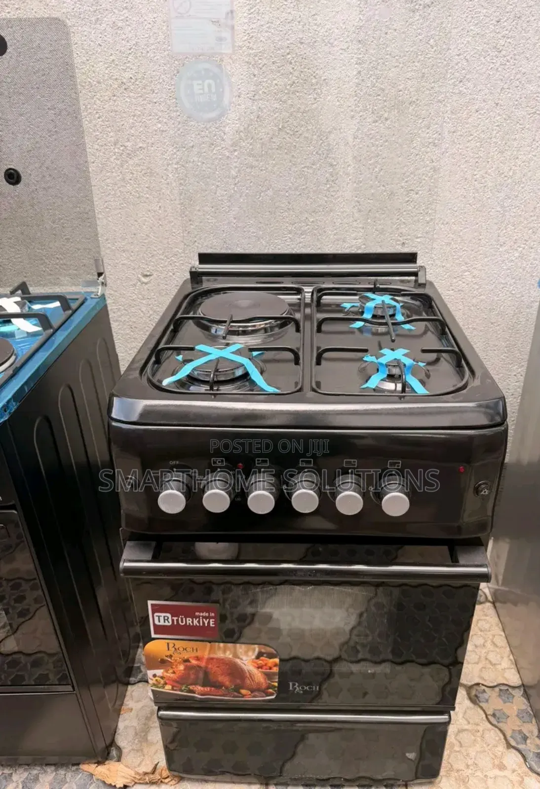 Roch 50 by 55 Cooker 
3+1
Back Hot Plate
Electric Oven