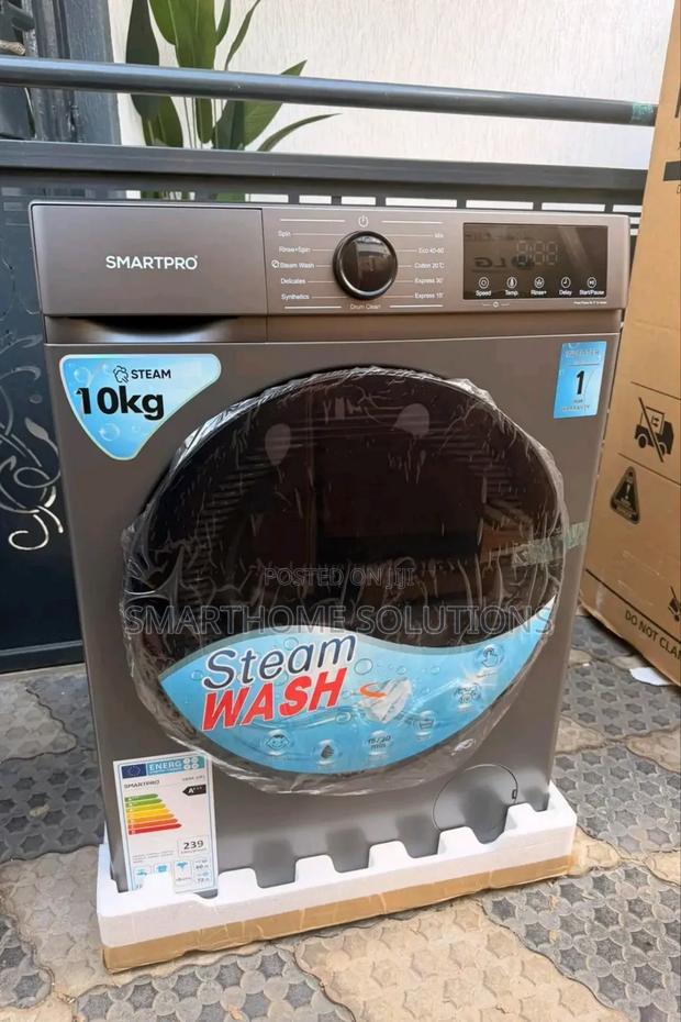 Smartpro 10kg Front Load Washer With Multi Wash Programs - main view
