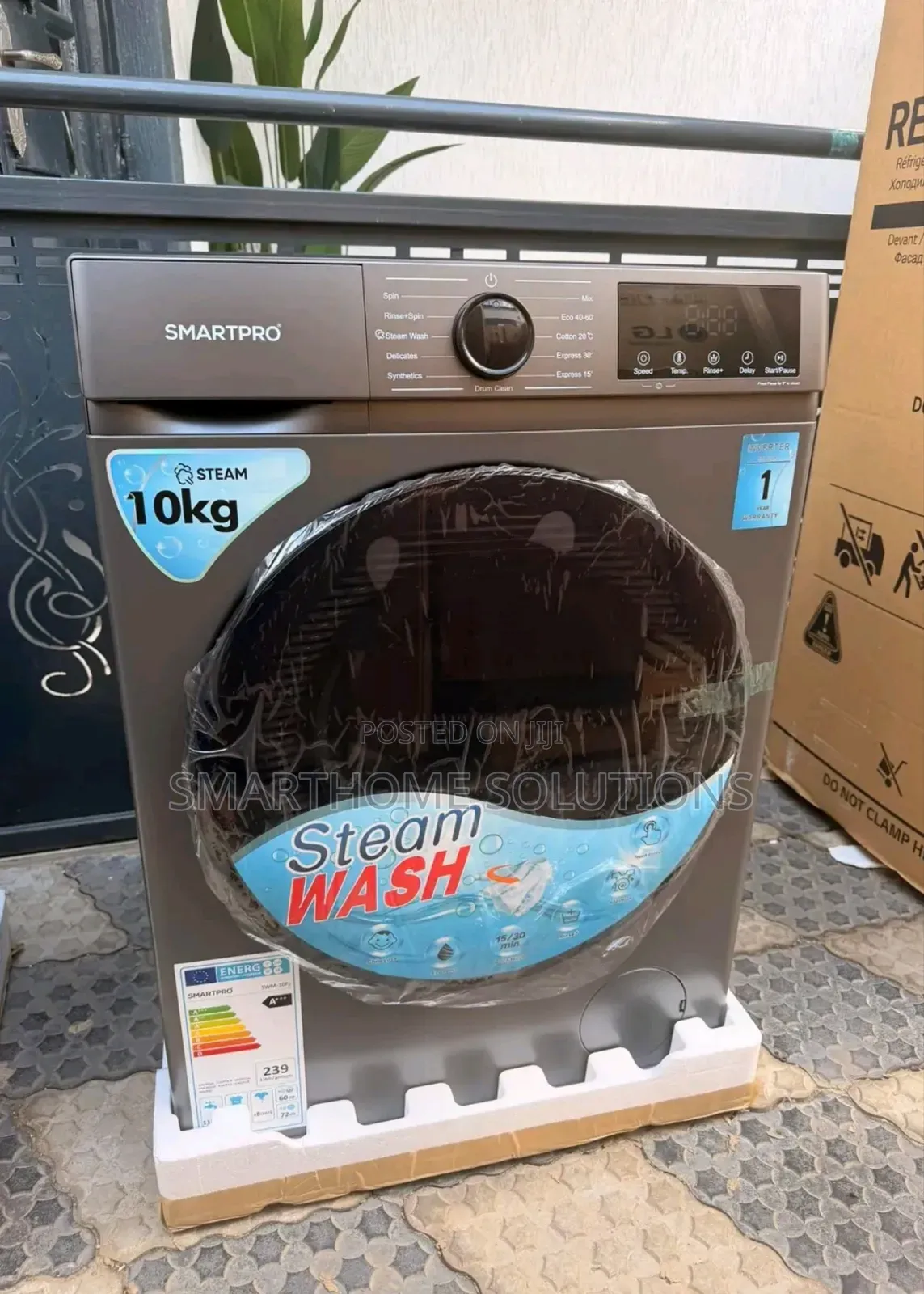 Smart Pro 10kg Front Load Wash Spin Washing Machine F*5*