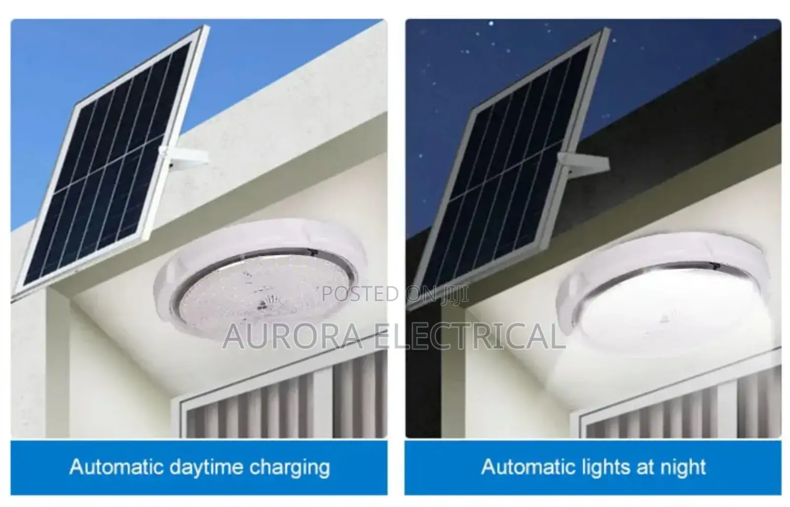 200 and 100 Wattssolar Ceiling Light