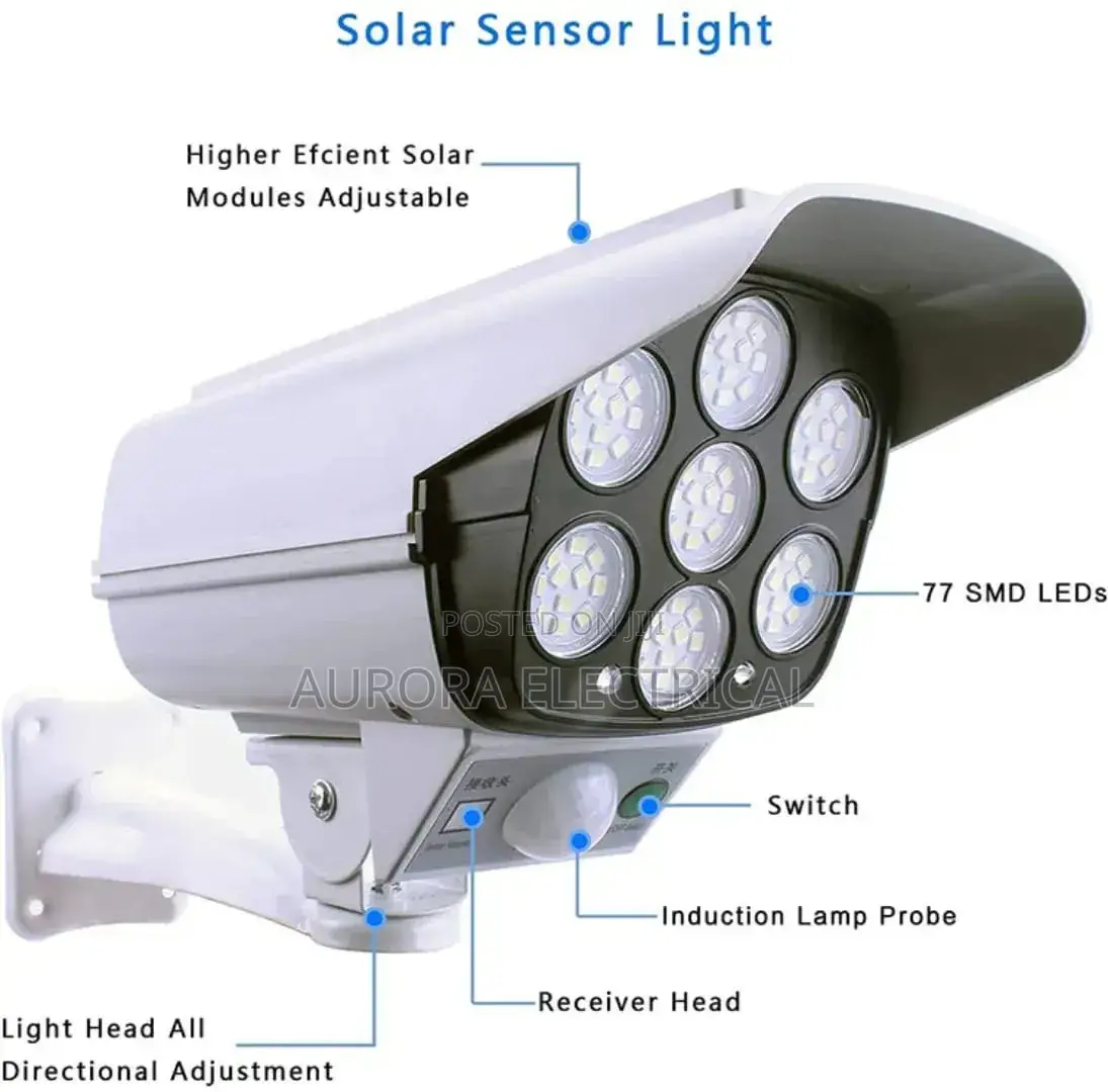 Damm Camera Solar Motion Sensor Light
