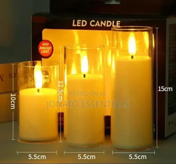 ​3 PCS Shatterproof Led Candle Set - Flameless Plastic Candle - thumbnail 2