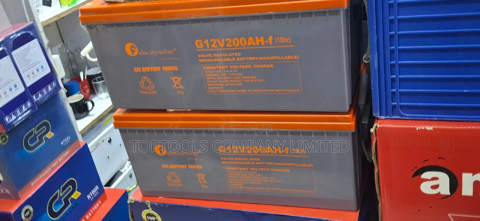 Felicity Solar Gel Dry Backup Battery 200ah 12v