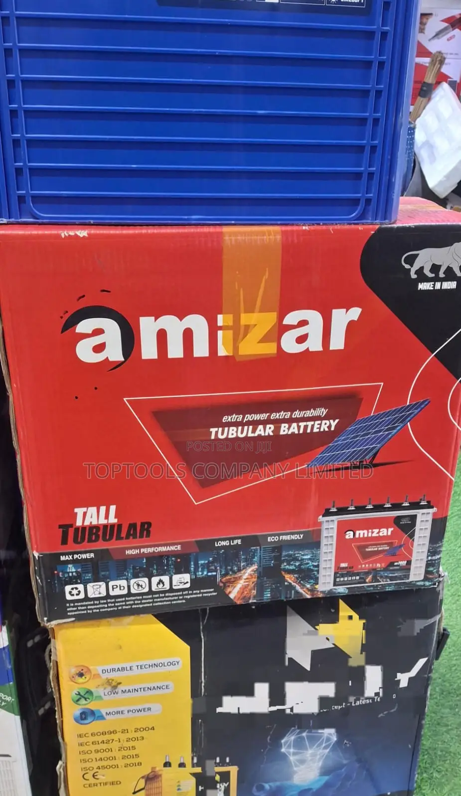 Amizar Tall Tubular Gel Battery 12v 200ah