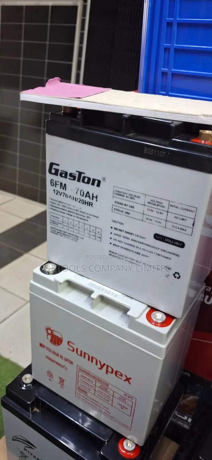 Gaston Solar Backup Battery 70ah 12v