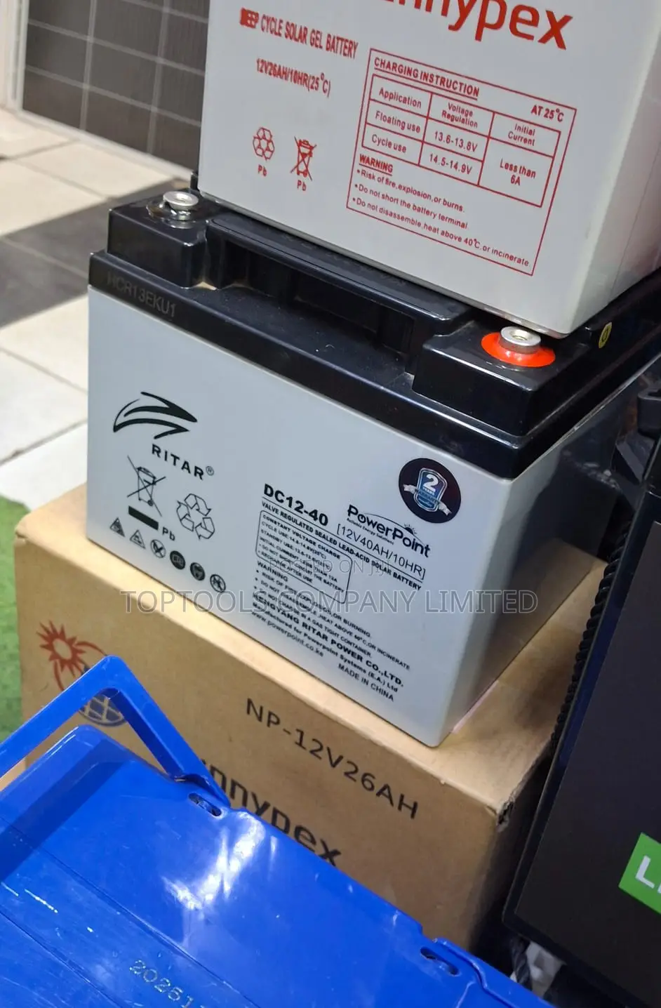 Ritar Ups Backup Battery 40ah 12v