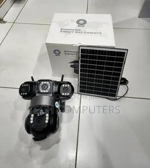 Solar 4g Triple Lens CCTV Camera Wide Range Outdoor Surveillance