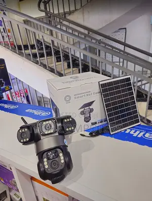 4g Solar Triple Lens Camera Complete Outdoor Security With 360° PTZ
