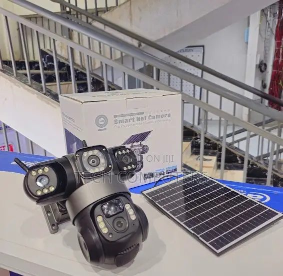 Triple Lens Solar 4g Security Camera Outdoor Coverage With PTZ Control