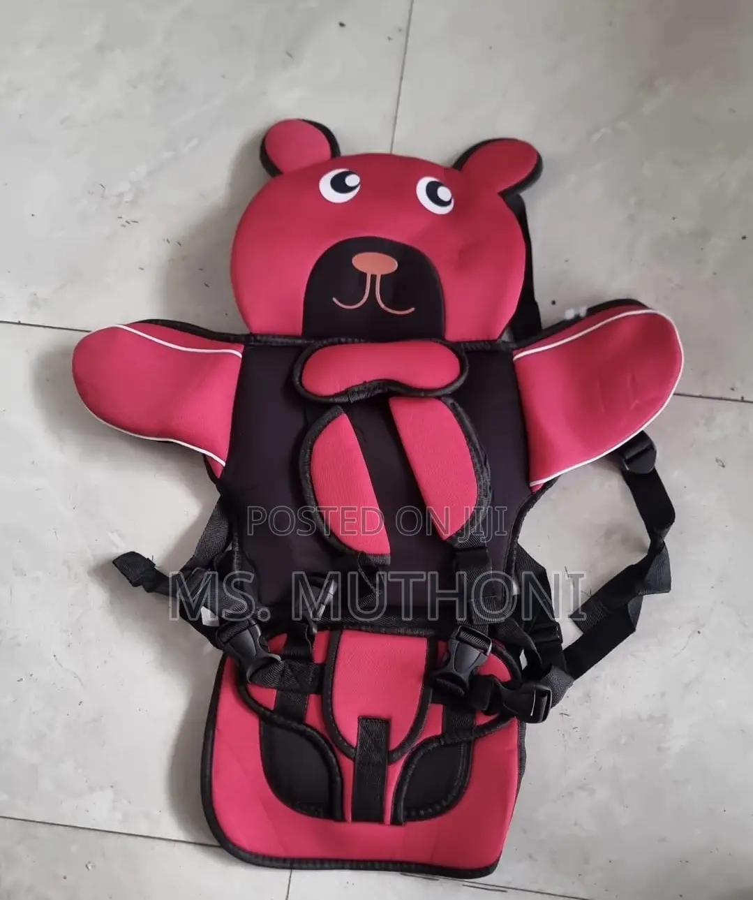 Baby Teddy Bear Portable Child Car Seat Cushion