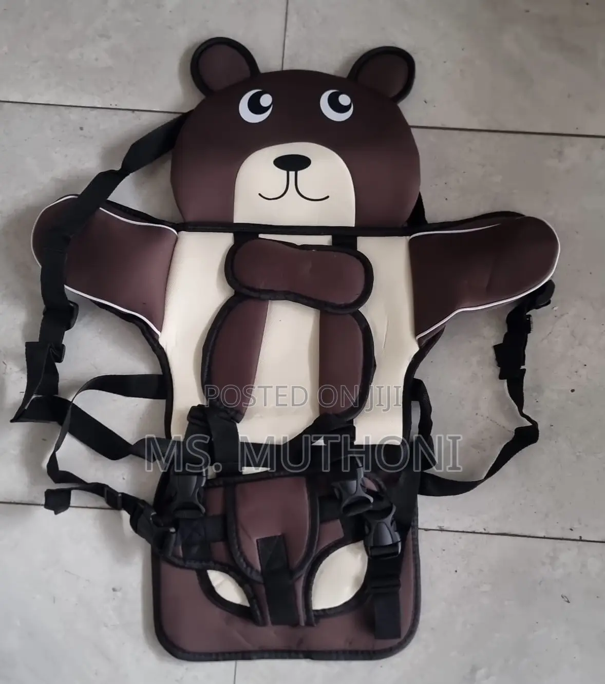 Baby Teddy Bear Portable Child Car Seat Cushion