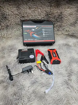 Car Jump Starter 99800mah Air Compressor Power Bank Led Light