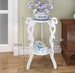 *3 Legged 2 Layer White Flower Vase Holder