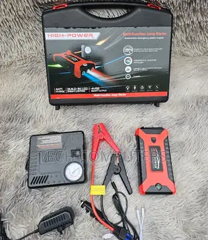Car Jump Starter 99800mah With Air Pump Power Bank Emergency Tool