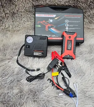 Car Jump Starter 99800mah With Air Compressor Led Flashlight Powerbank