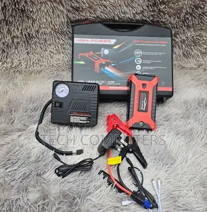 99800mah Jump Starter With Air Pump Led Light Usb Power Bank